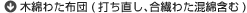 木綿わた布団(打ち直し、合繊わた混綿含む)