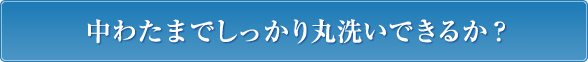 中わたまでしっかり丸洗いできるか？