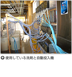 使用している洗剤と自動投入機