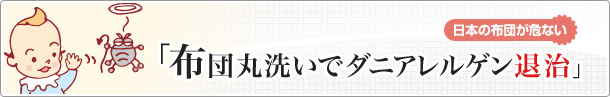 ［日本の布団が危ない］布団丸洗いでダニアレルゲン退治