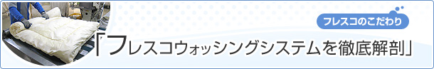 ［フレスコのこだわり］フレスコウォッシングシステムを徹底解剖