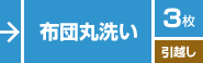 布団丸洗い／３枚／引越