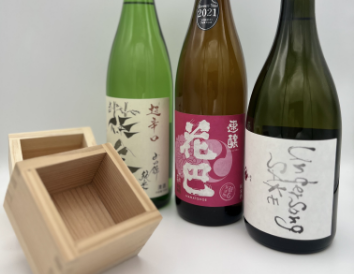 飲み比べ桝セット (奈良地酒３本つき)